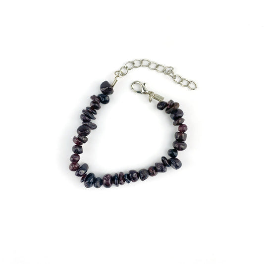 Lal Garnet (Granat) Kırıktaş Bileklik